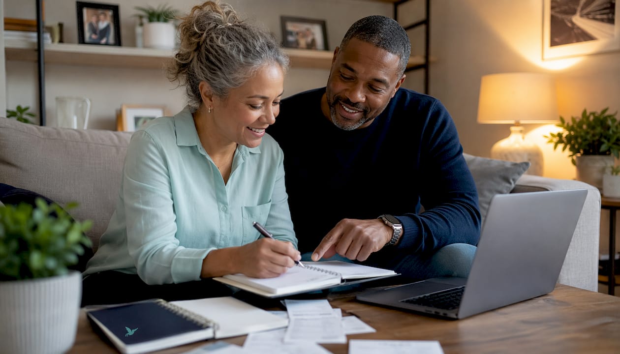 The Real Role Of Expense Reports For Individuals And Groups 3 Couple discussing household budgeting and receipts