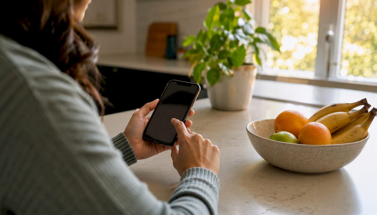 How I Manage My Money: A Simple, Practical Plan 3 Hands setting weekly reminder on smartphone