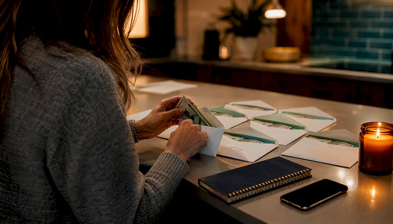 Understand Personal Cash Flow: Your Quick Plan To Track &Amp; Improve 3 Hands organizing cash envelopes for budgeting