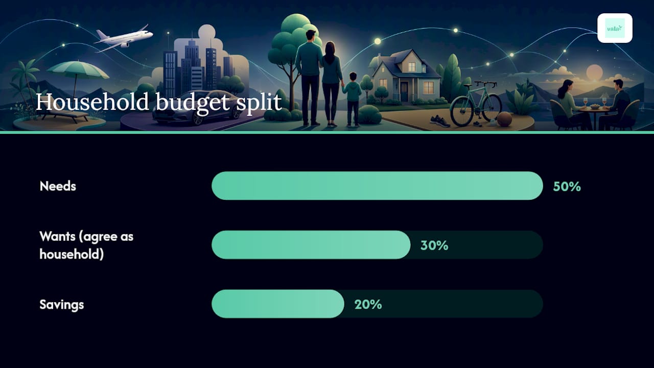 What Is Discretionary Spending, And How Do You Control It? 3 Diagram of shared discretionary spending percentages