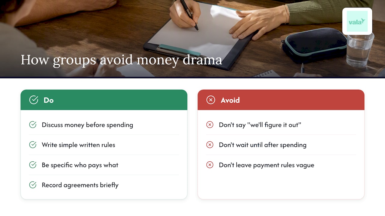Avoid Money Drama: Build A Group Event Budget With Friends In 10 Minutes 2 What actually works when groups share money — overview diagram